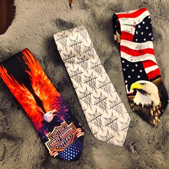 πHPπ Harley Davison(3) Silk Ties by Ralph Marlin - Picture 9 of 10